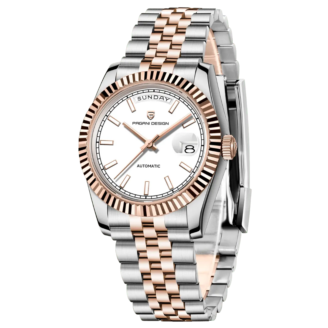Montre Pagani Design Automatique 36 mm – Rose or blanc