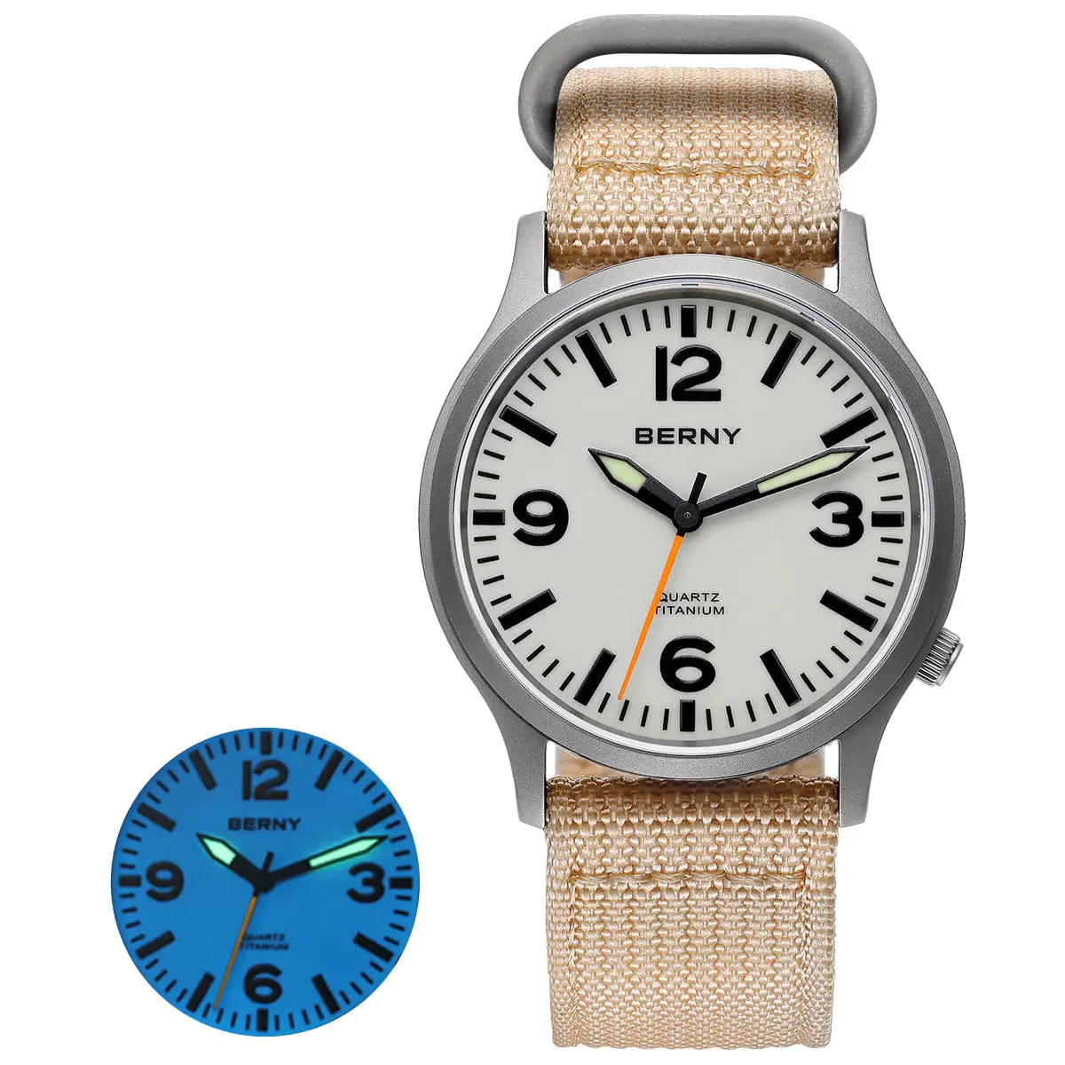 Montre Berny T2576M Quartz – Blanc