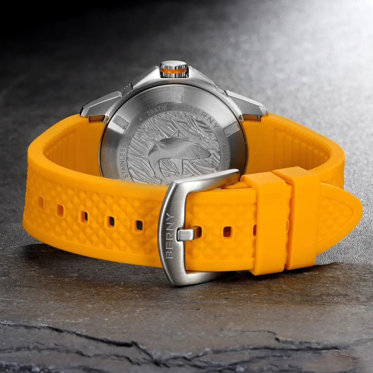 Montre Berny AM162M – Argent / Jaune