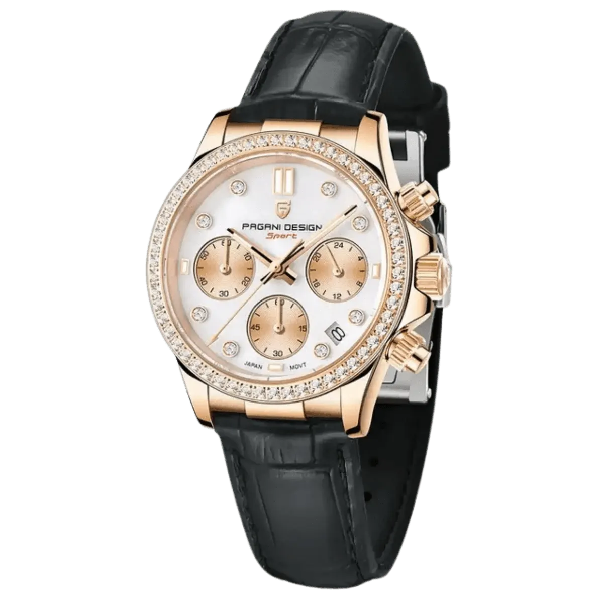 Montre Pagani Design Quartz 36 mm – Or noir