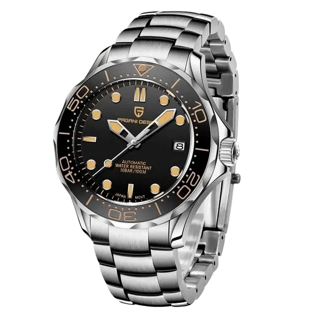 Montre Pagani Design Automatique 42 mm – Noir / Acier