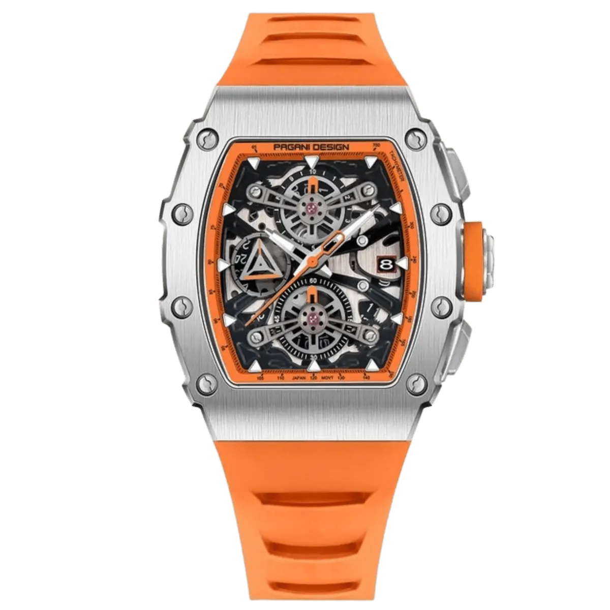 Montre Pagani Design PD-YS011 Quartz 39,5 mm – Orange / Argent
