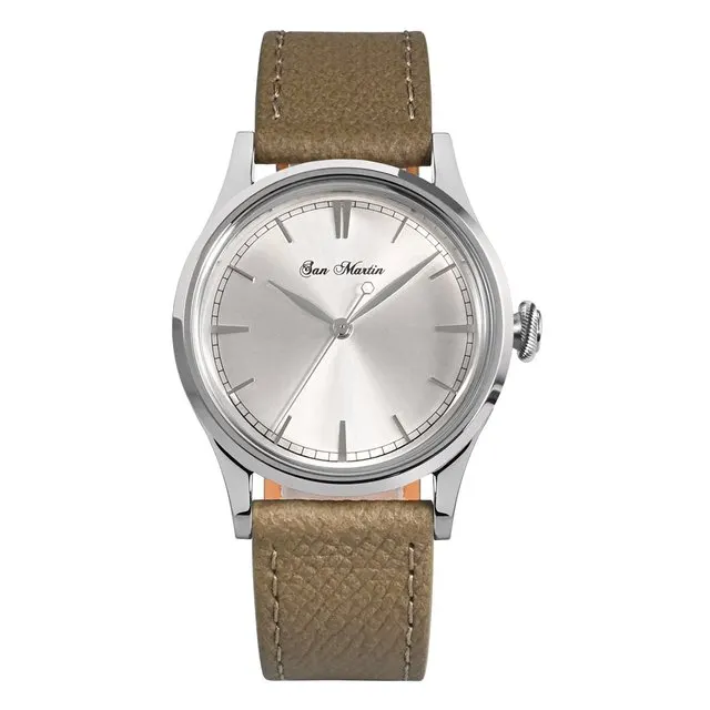 Montre San Martin 6004 Quartz 38 mm – Argent