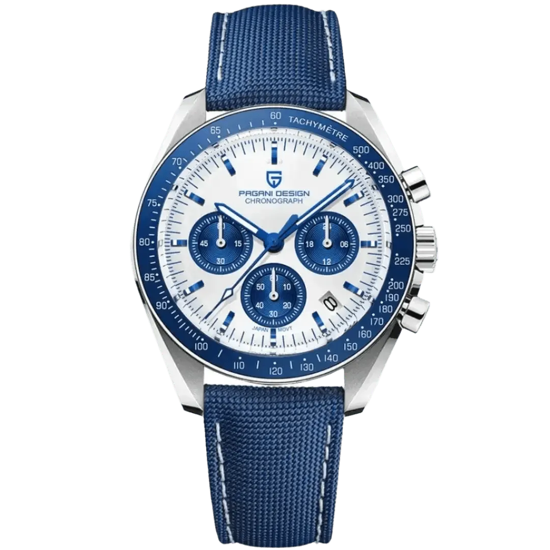 Montre Pagani Design PD-1701 Méca-quartz 40 mm – Bleu / Nylon