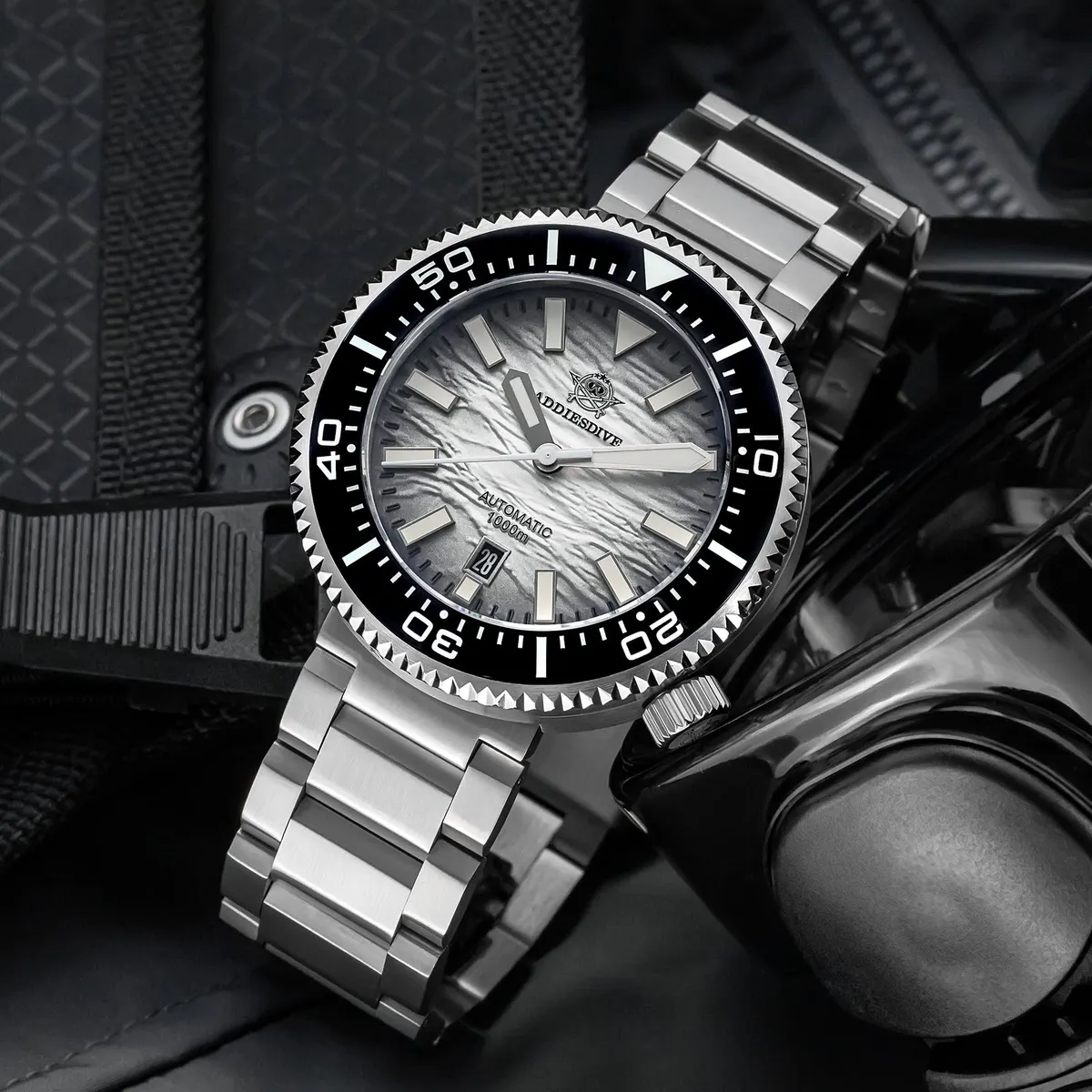 Montre Addiesdive AD2069 Automatique 46 mm – Bleu / 8215