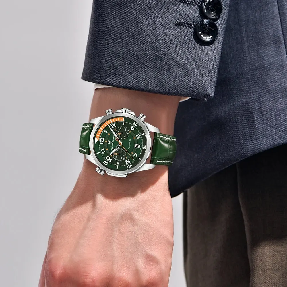 Montre Pagani Design Méca-quartz 44 mm – Vert