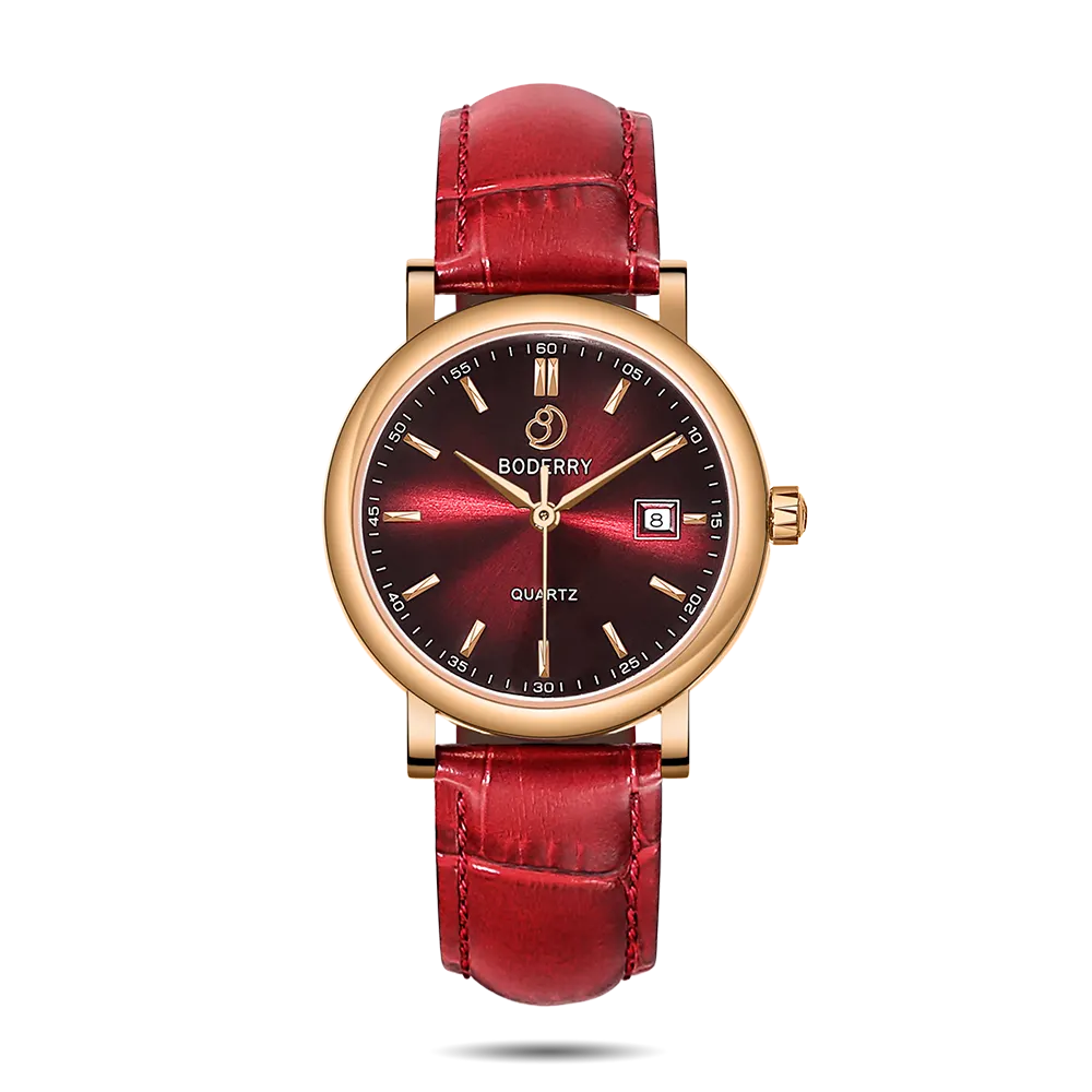 Montre Boderry Quartz 36 mm – Cuir