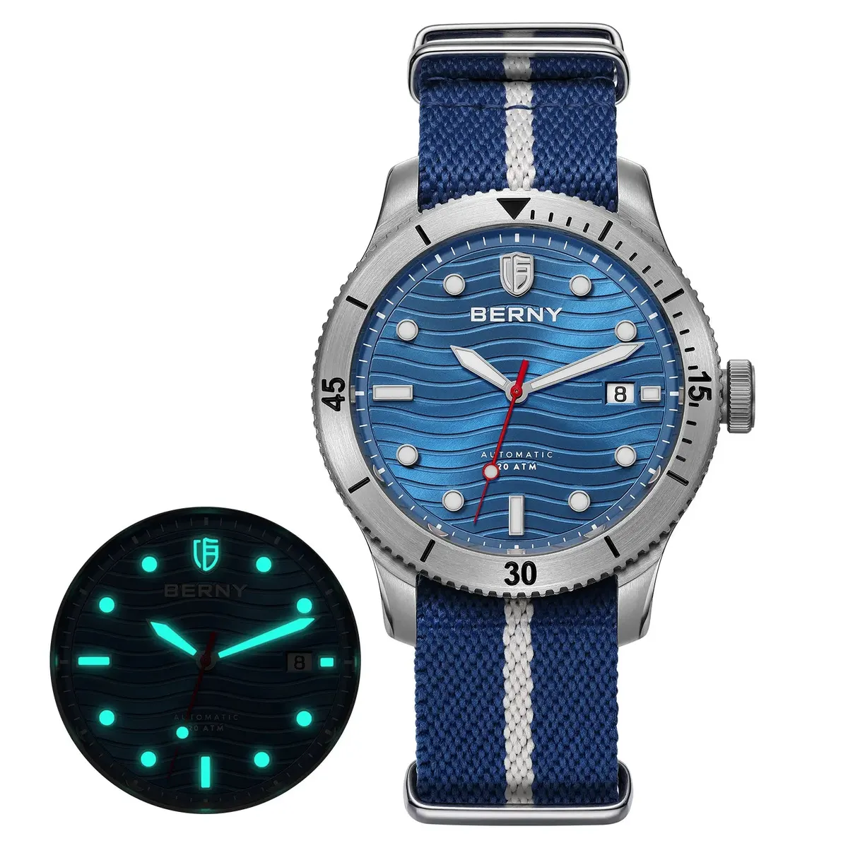 Montre Berny AM134MRNY Automatique – Bleu