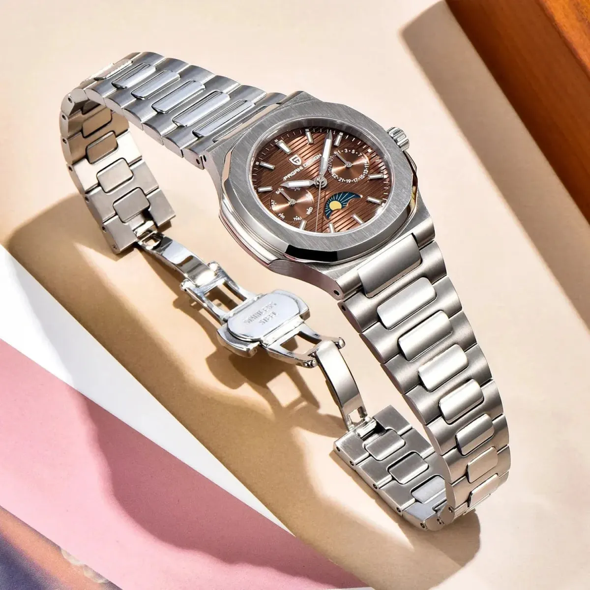 Montre Pagani Design PD-1786 Quartz 32,5 mm – Marron