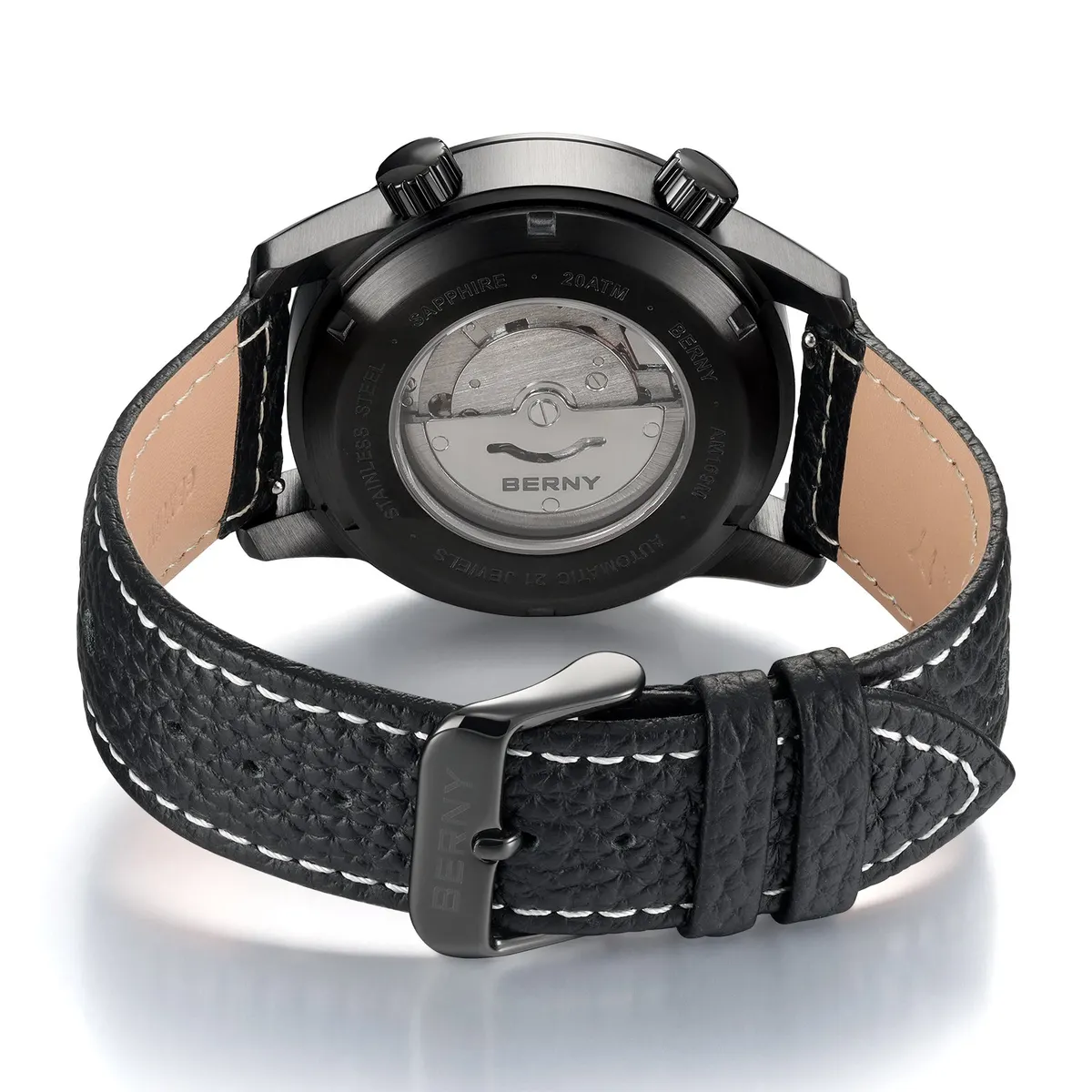 Montre Berny AM169M-BLK – Noir / Jaune