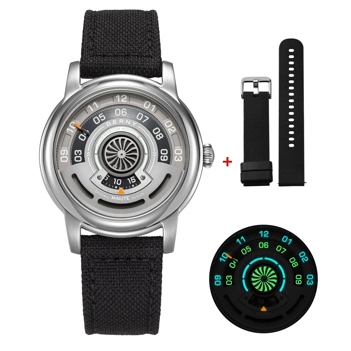Montre Berny AM160L Automatique 36 mm – Gris