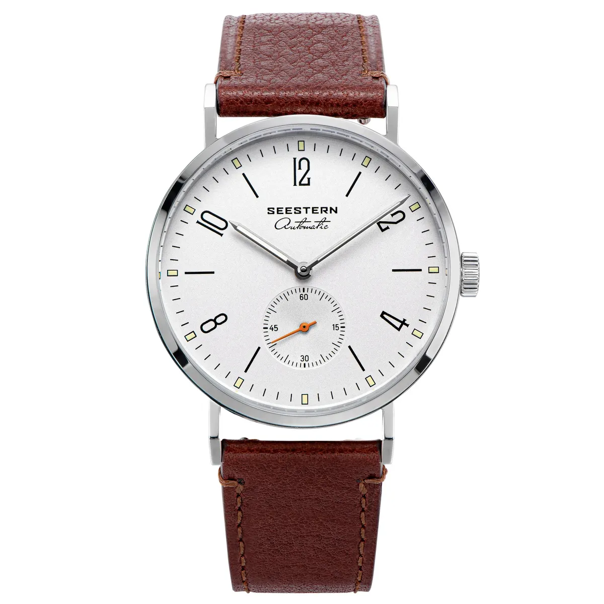 Montre Seestern S382 Automatique 38 mm – Bracelet marron