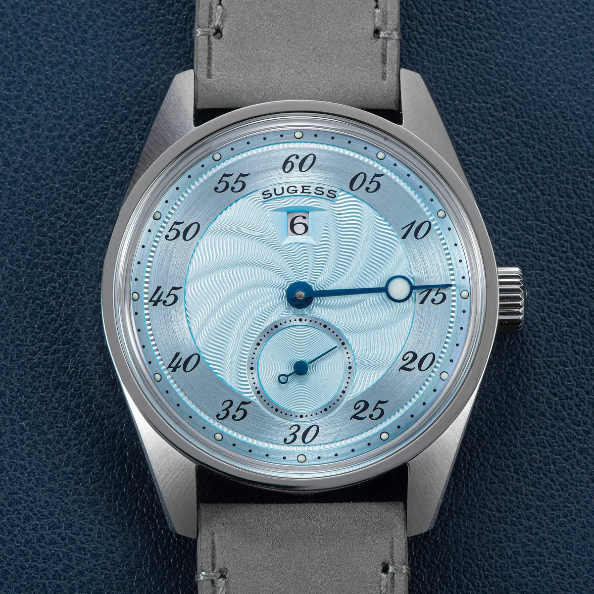 Montre Sugess S451-1 – Bracelet gris cuir