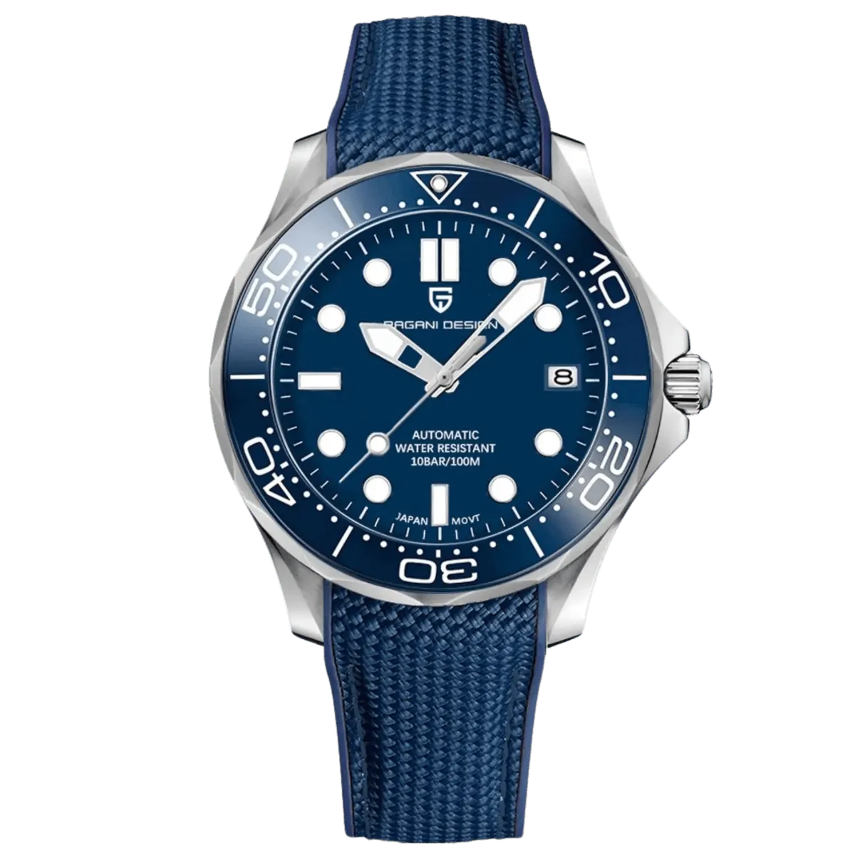 Montre Pagani Design PD-1667 Automatique 42 mm – Bleu / Nylon