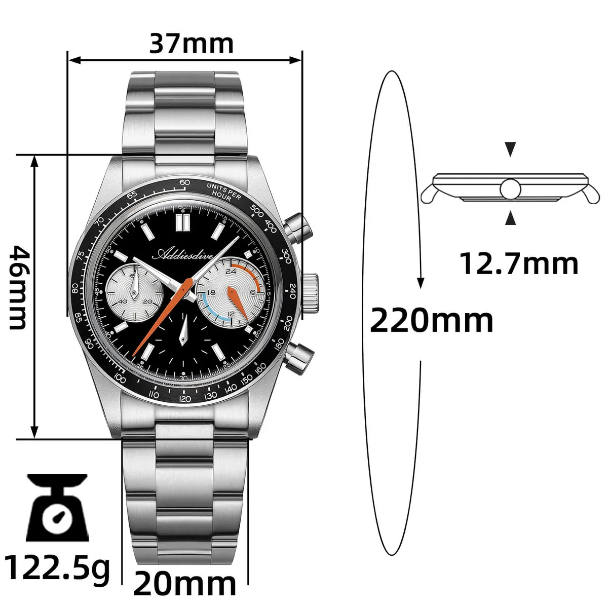 Montre Addiesdive AD2539 – Bleu