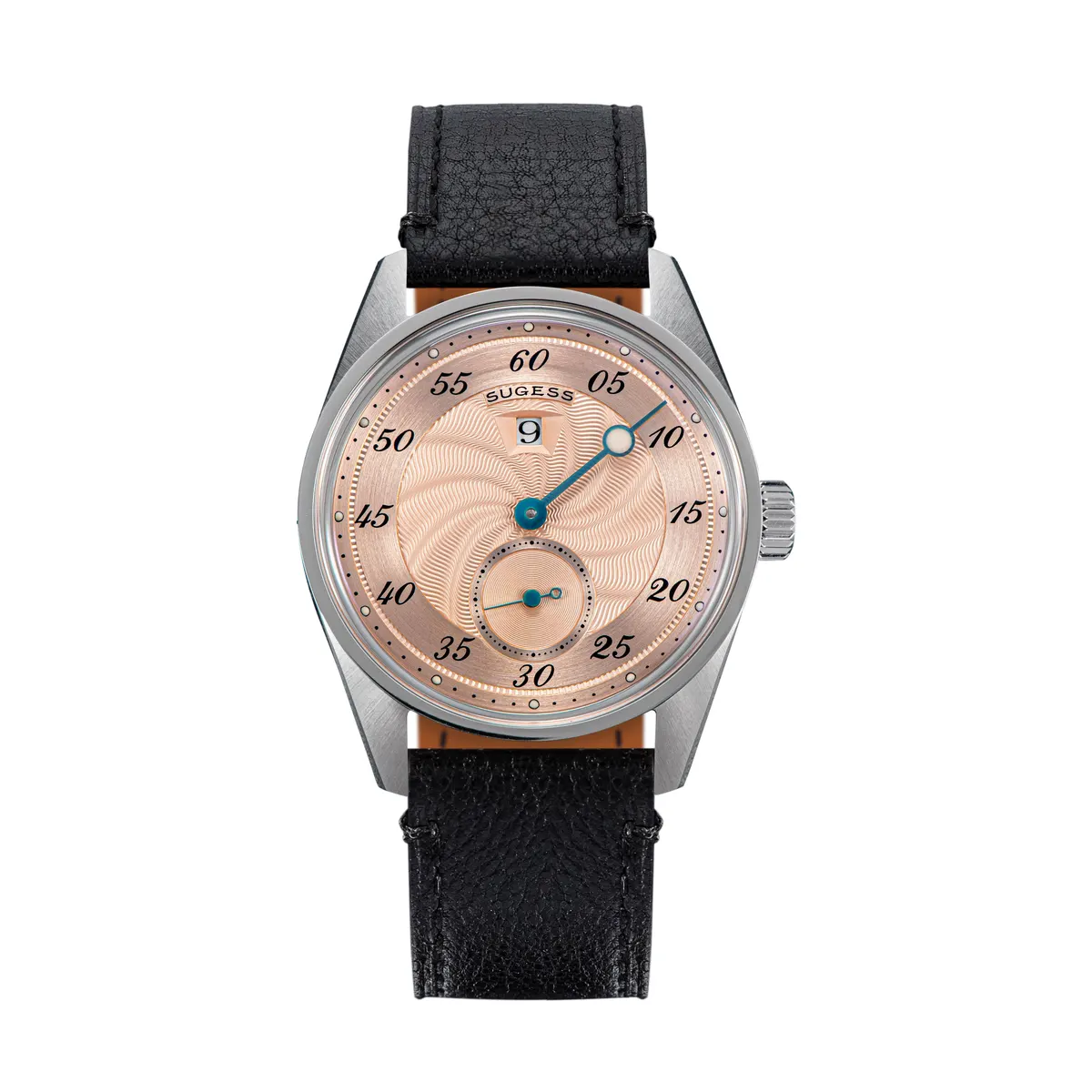 Montre Sugess S451-1 Automatique 38 mm – Bracelet noir cuir
