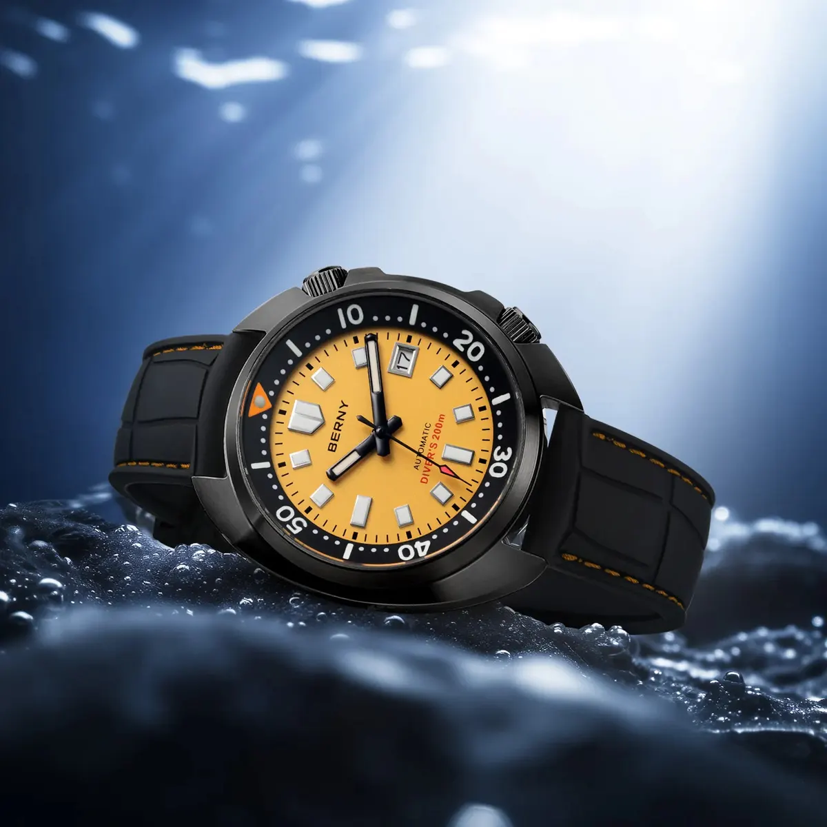 Montre Berny AM1970M-BLK – Jaune