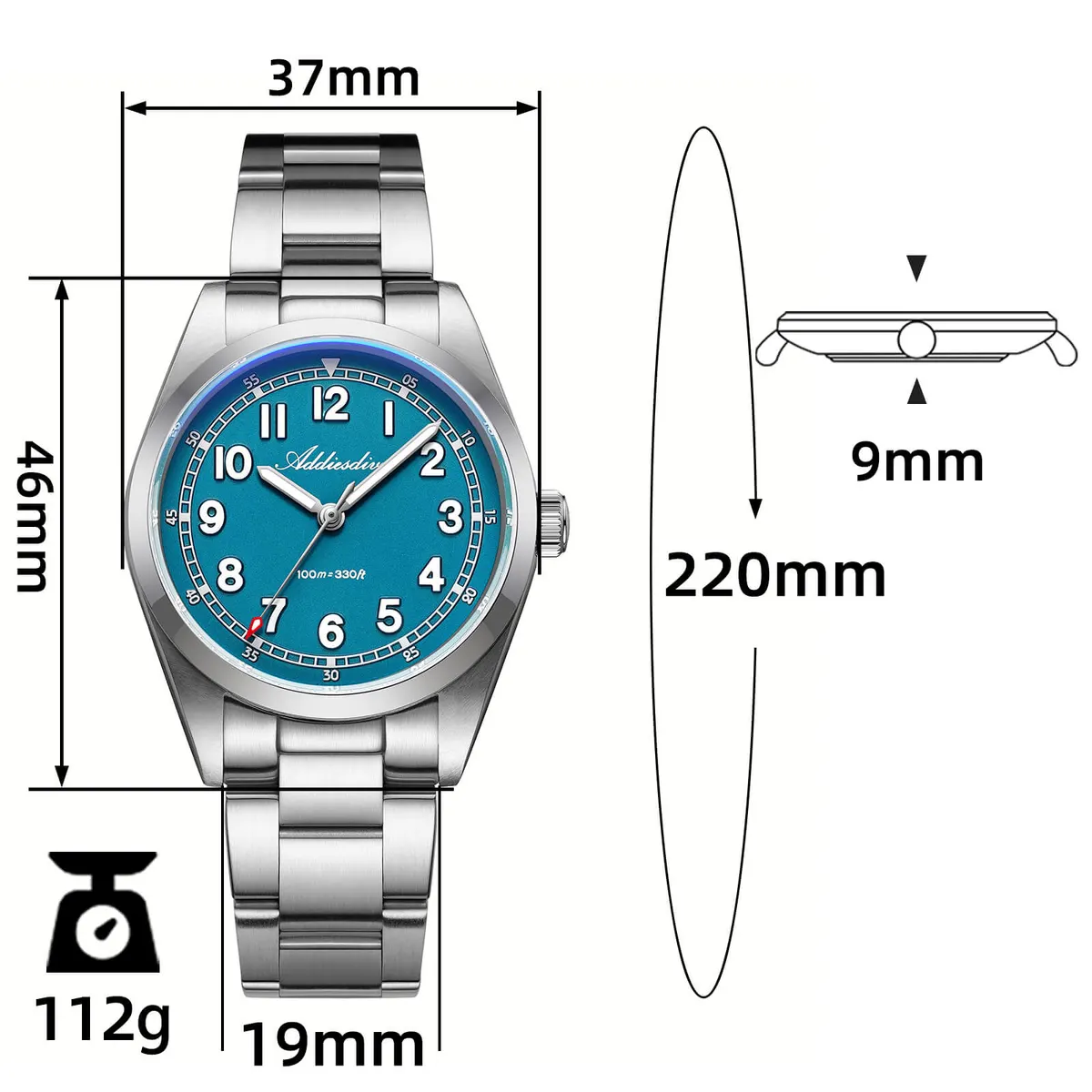 Montre Addiesdive AD2521 – Violet