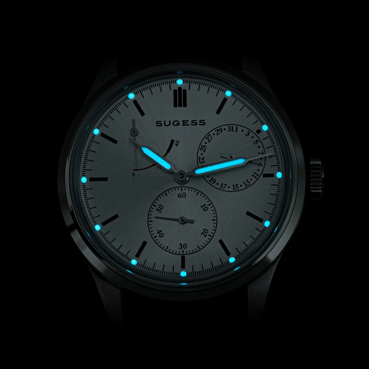 Montre Sugess S458 – Cadran bleu clair