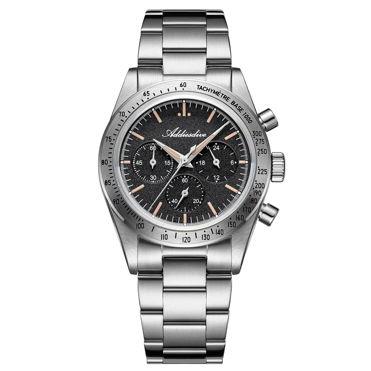 Montre Addiesdive AD2552 Quartz 37 mm – Noir