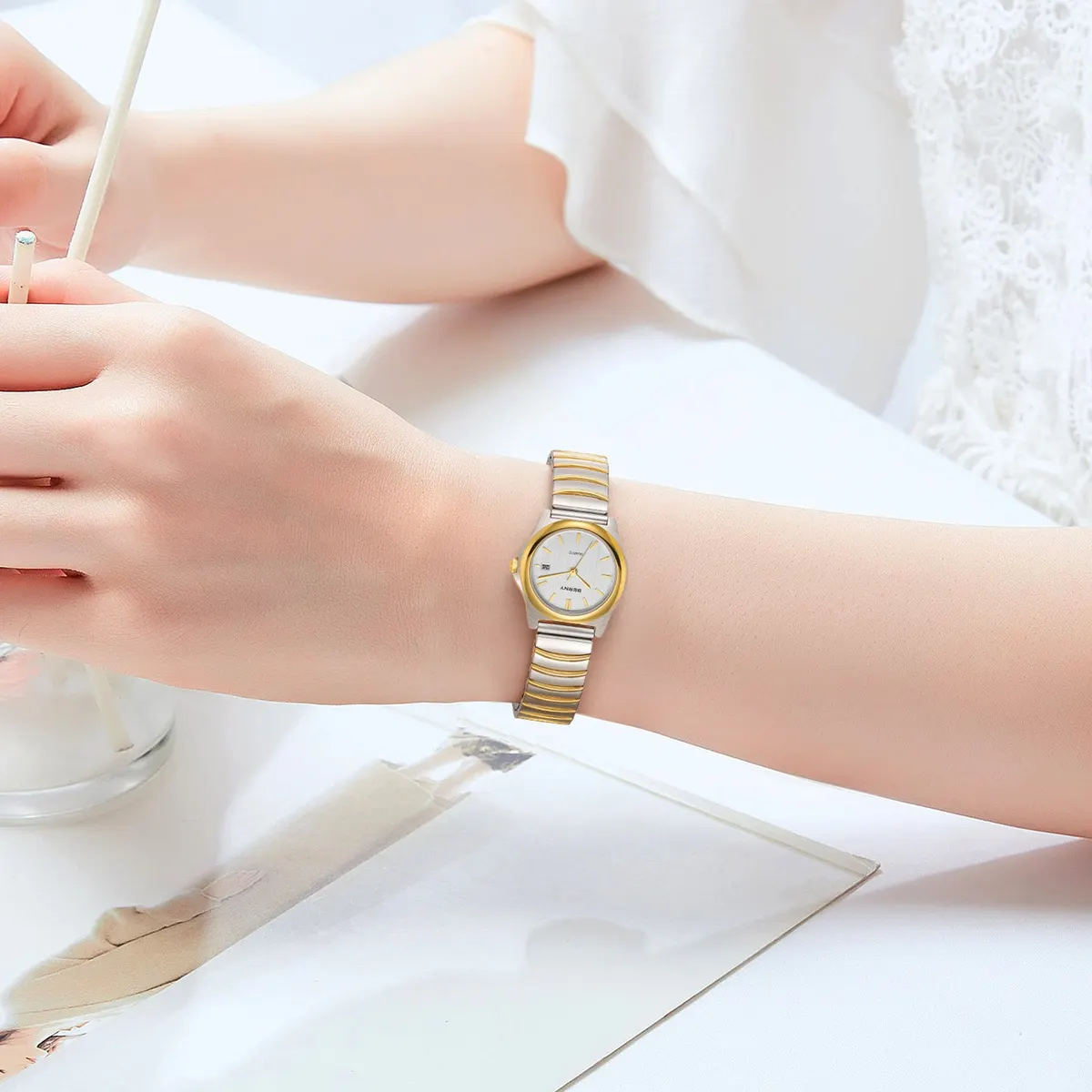 Montre Berny 2167L Quartz – Blanc