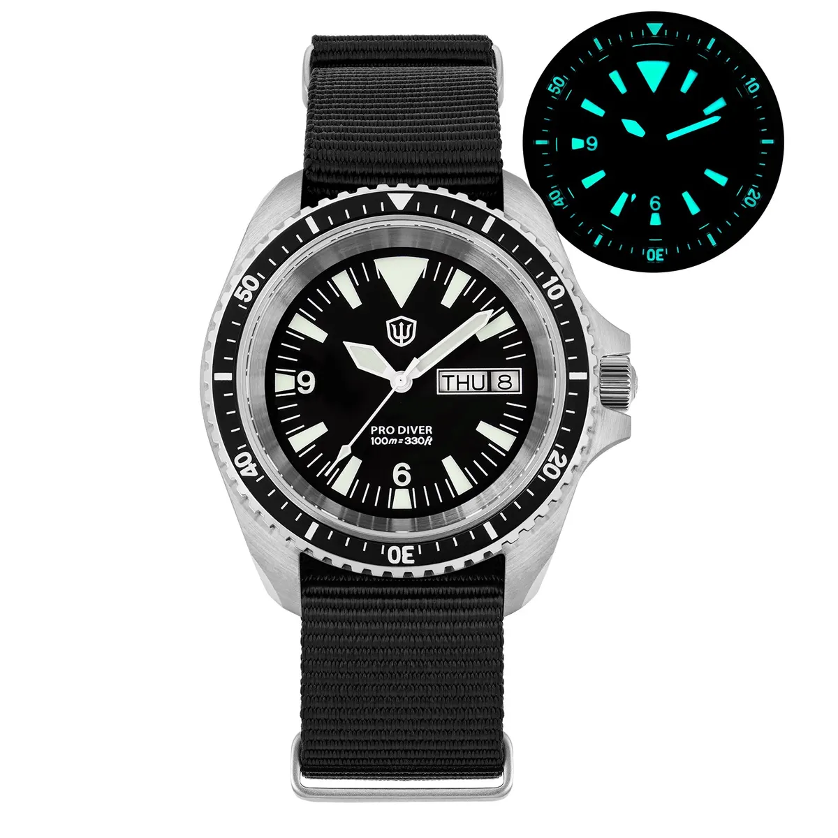 Montre Watchdives WD1980 Quartz 39 mm – Boîtier acier inoxydable
