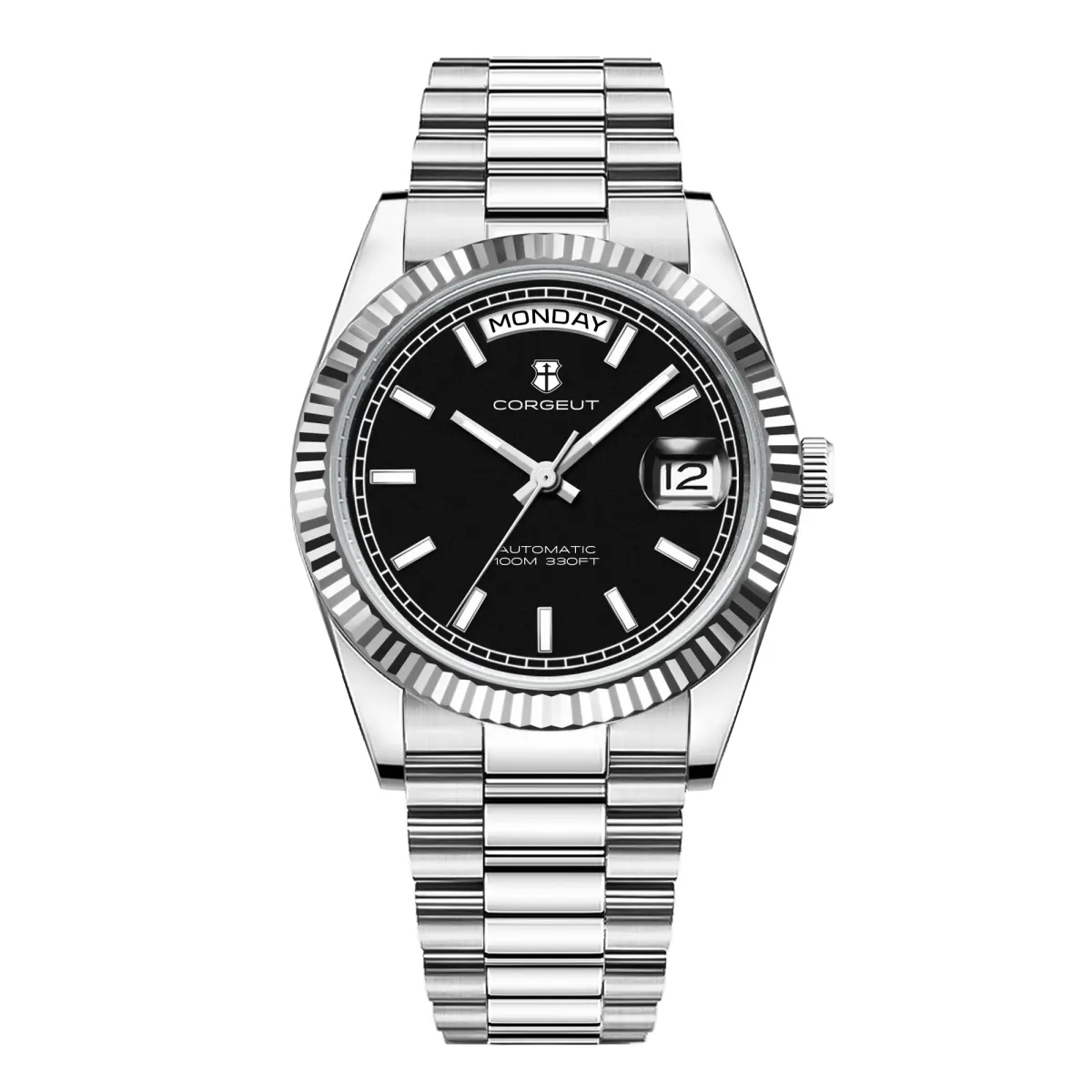 Montre Corgeut Automatique 39 mm – Noir