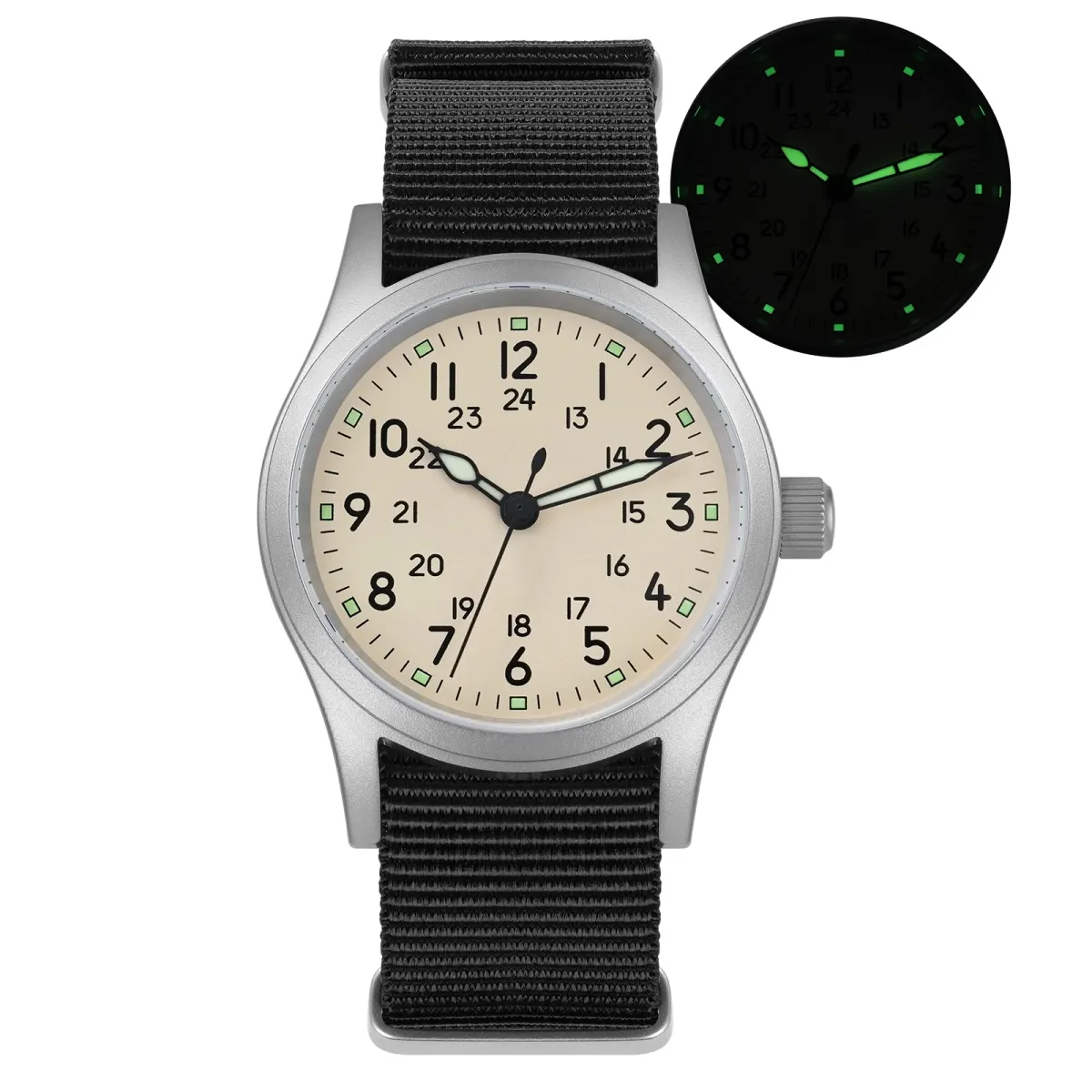 Montre Militado ML05B Quartz 38 mm – Version 1