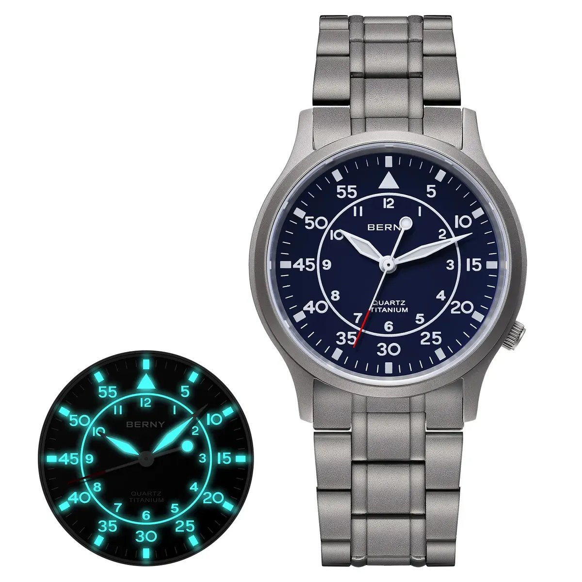 Montre Berny T2566MS Quartz – Bleu