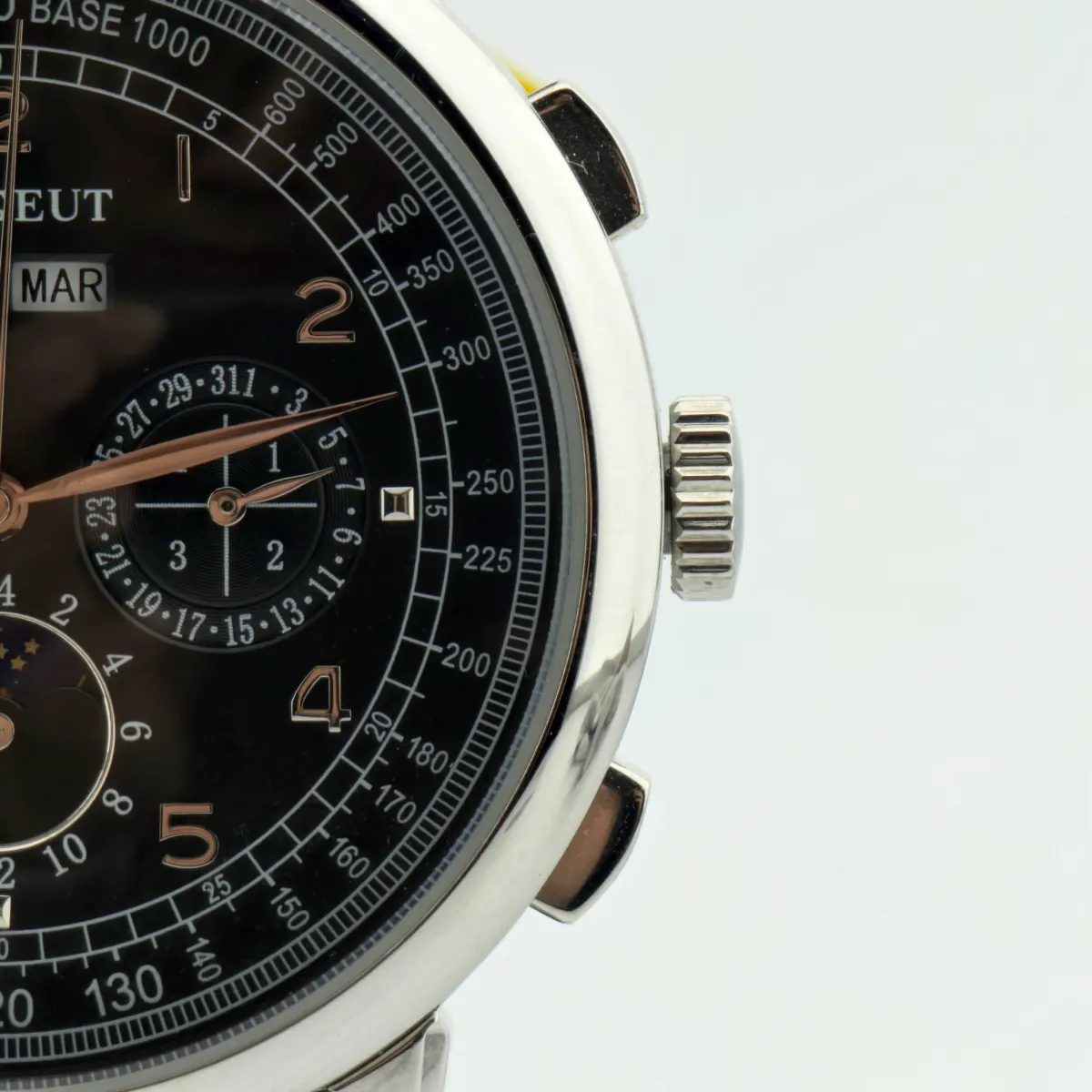 Montre Corgeut Automatique 41 mm – Blanc argent
