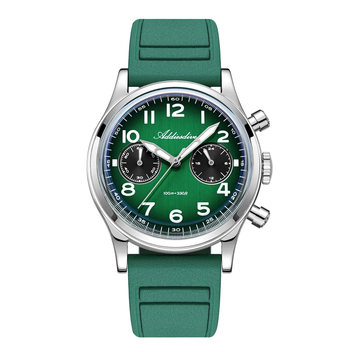 Montre Addiesdive AD2516 Méca-quartz 38 mm – Vert