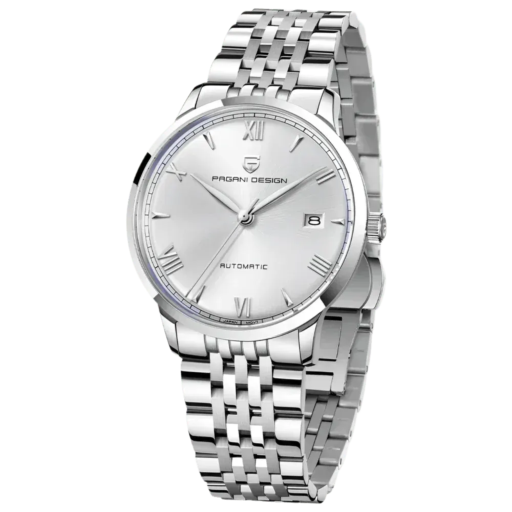 Montre Pagani Design Automatique 40 mm – Blanc / Acier