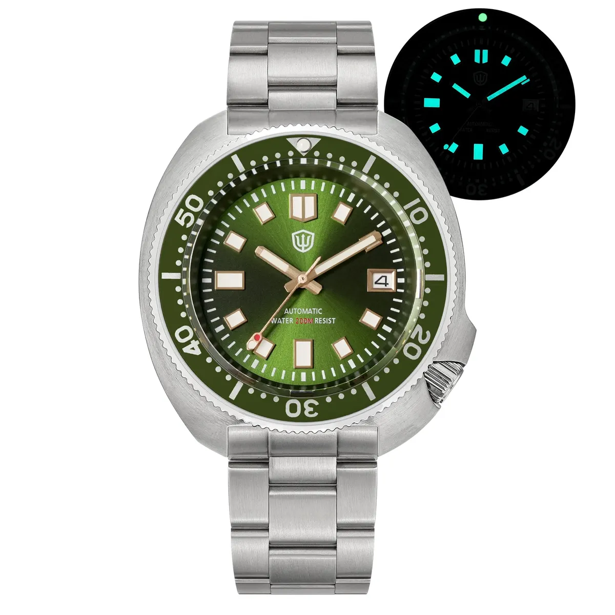 Montre Watchdives WD6105 Automatique 43,8 mm – Vert