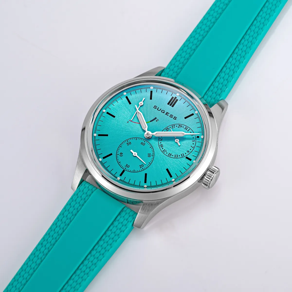 Montre Sugess S458 – Cadran bleu clair