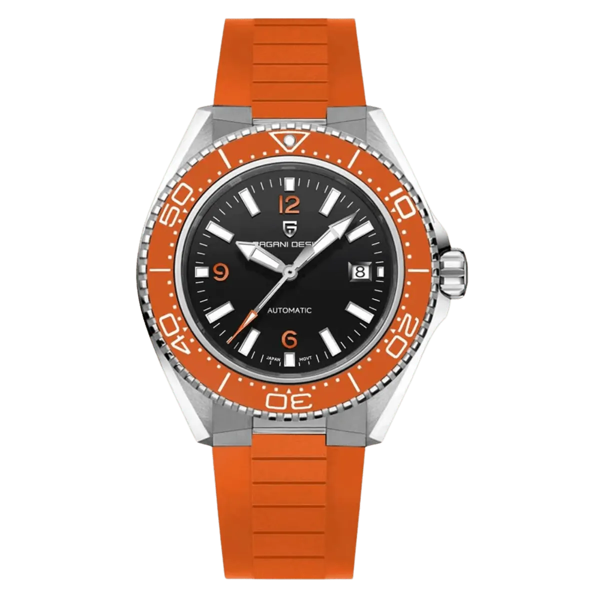 Montre Pagani Design PD-YS034 Automatique 42 mm – Orange / Caoutchouc