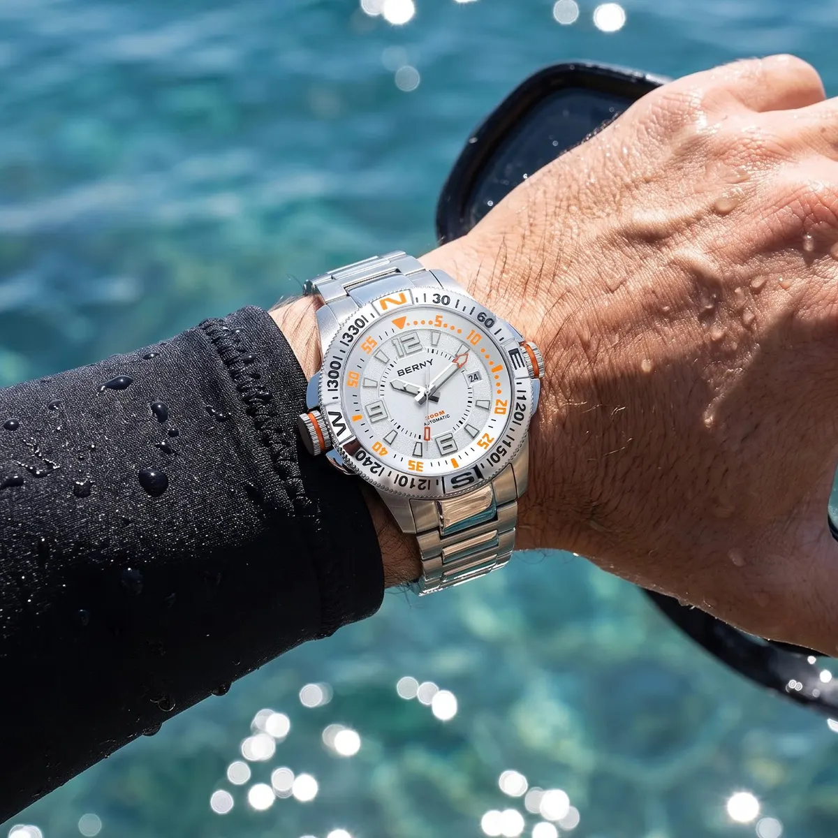 Montre Berny AM162MS – Argent / Blanc