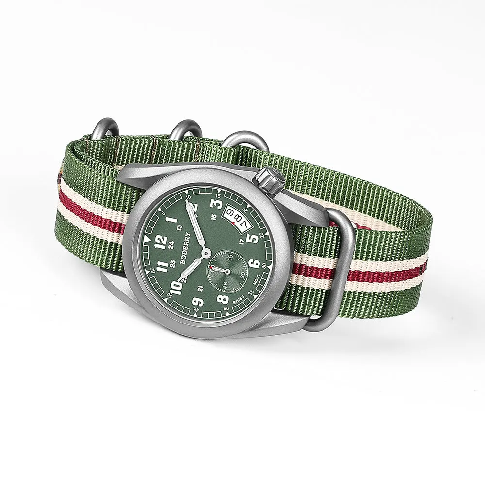 Montre Boderry Quartz 38 mm – Vert