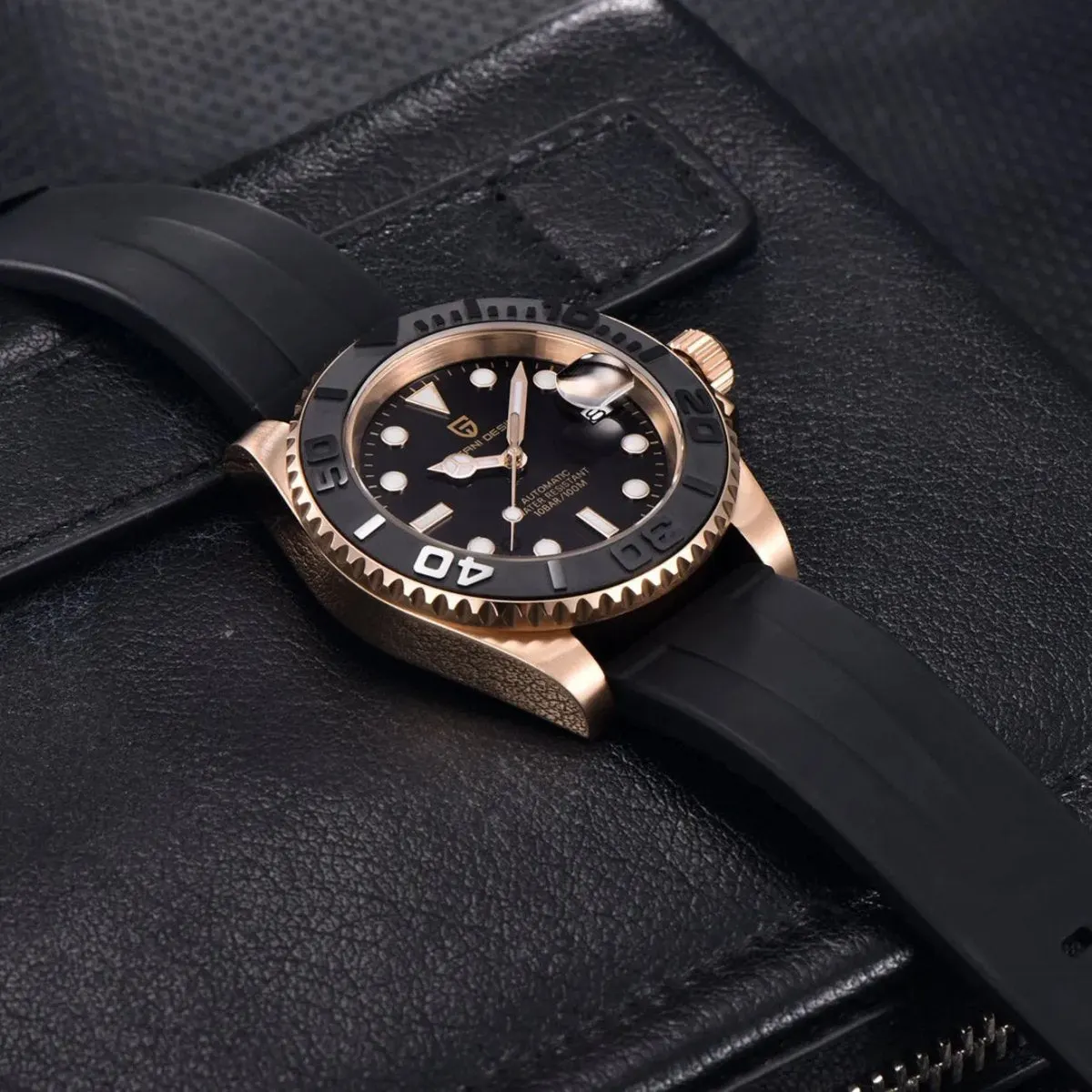 Montre Pagani Design Automatique 40 mm – Noir / Bracelet Oyster