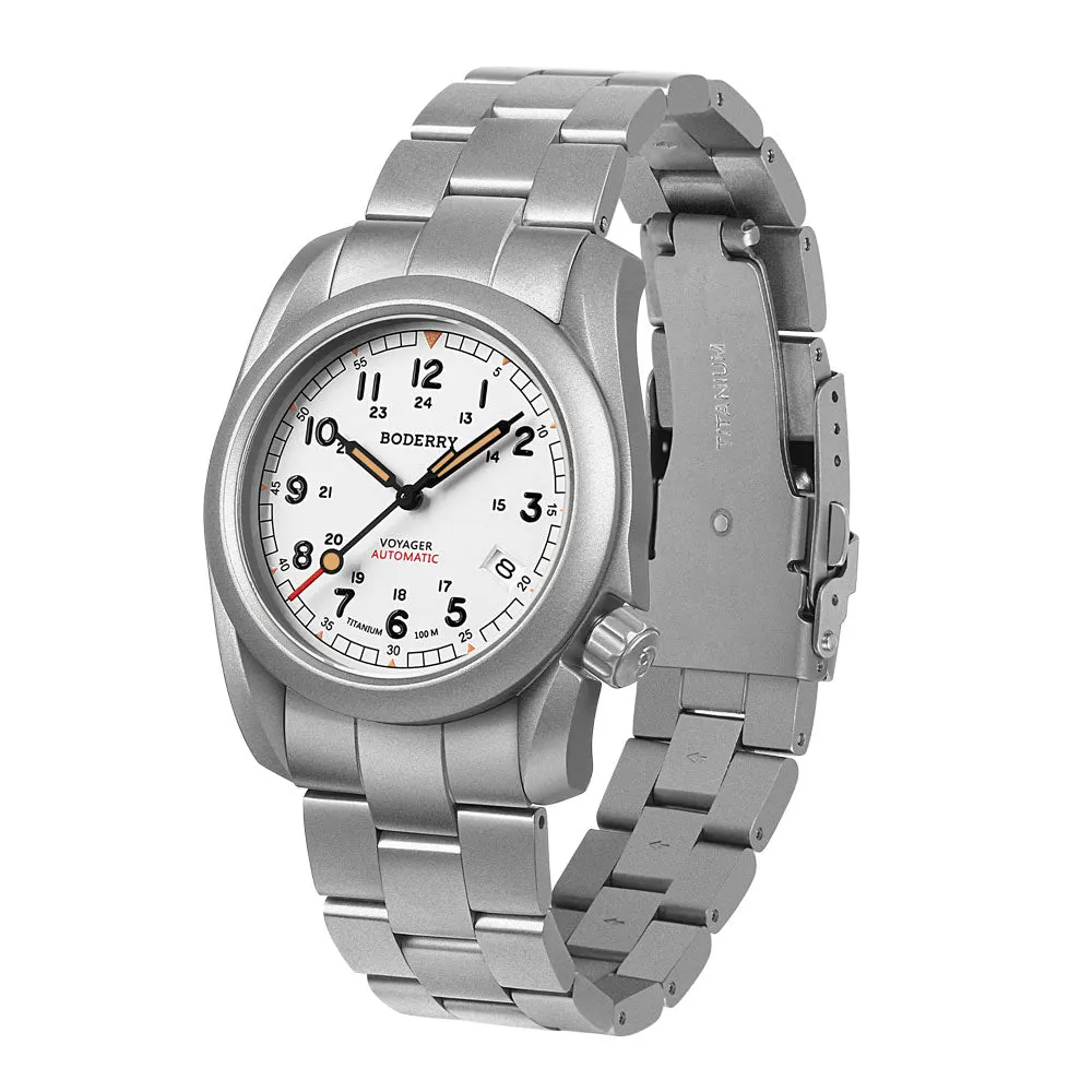 Montre Boderry Automatique 40 mm – Bracelet blanc