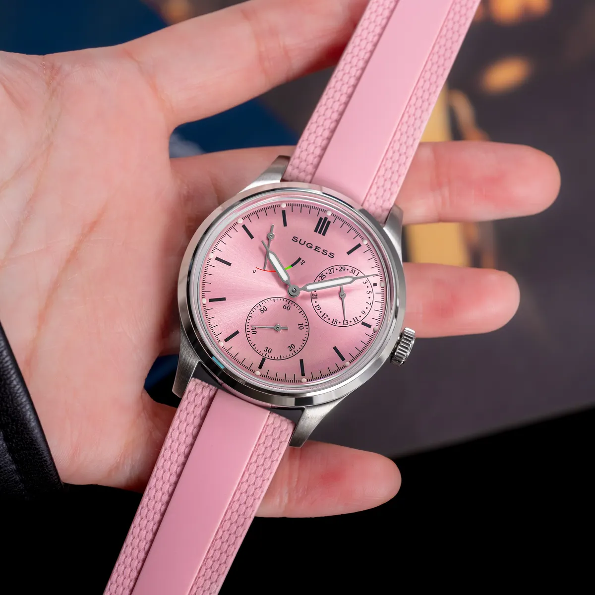 Montre Sugess S458 – Cadran rose