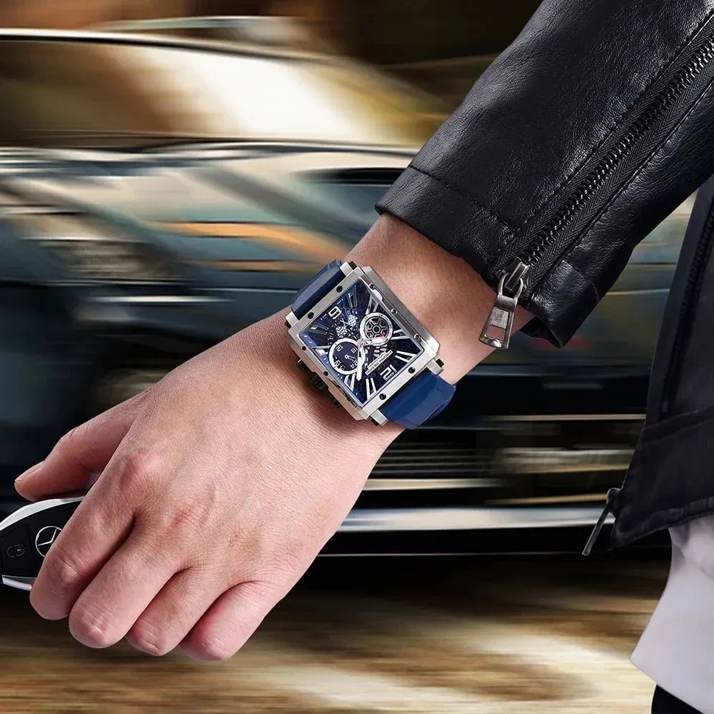 Montre Pagani Design Méca-quartz 42 mm – Or bleu