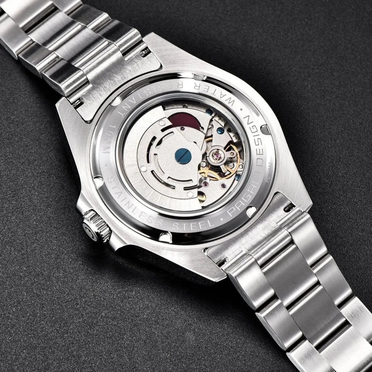 Montre Pagani Design PD-1682 Automatique 42 mm – Blanc / Bracelet jubilé