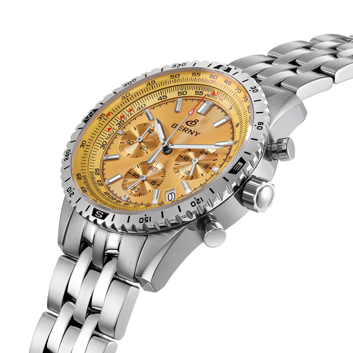 Montre Berny Quartz – Jaune