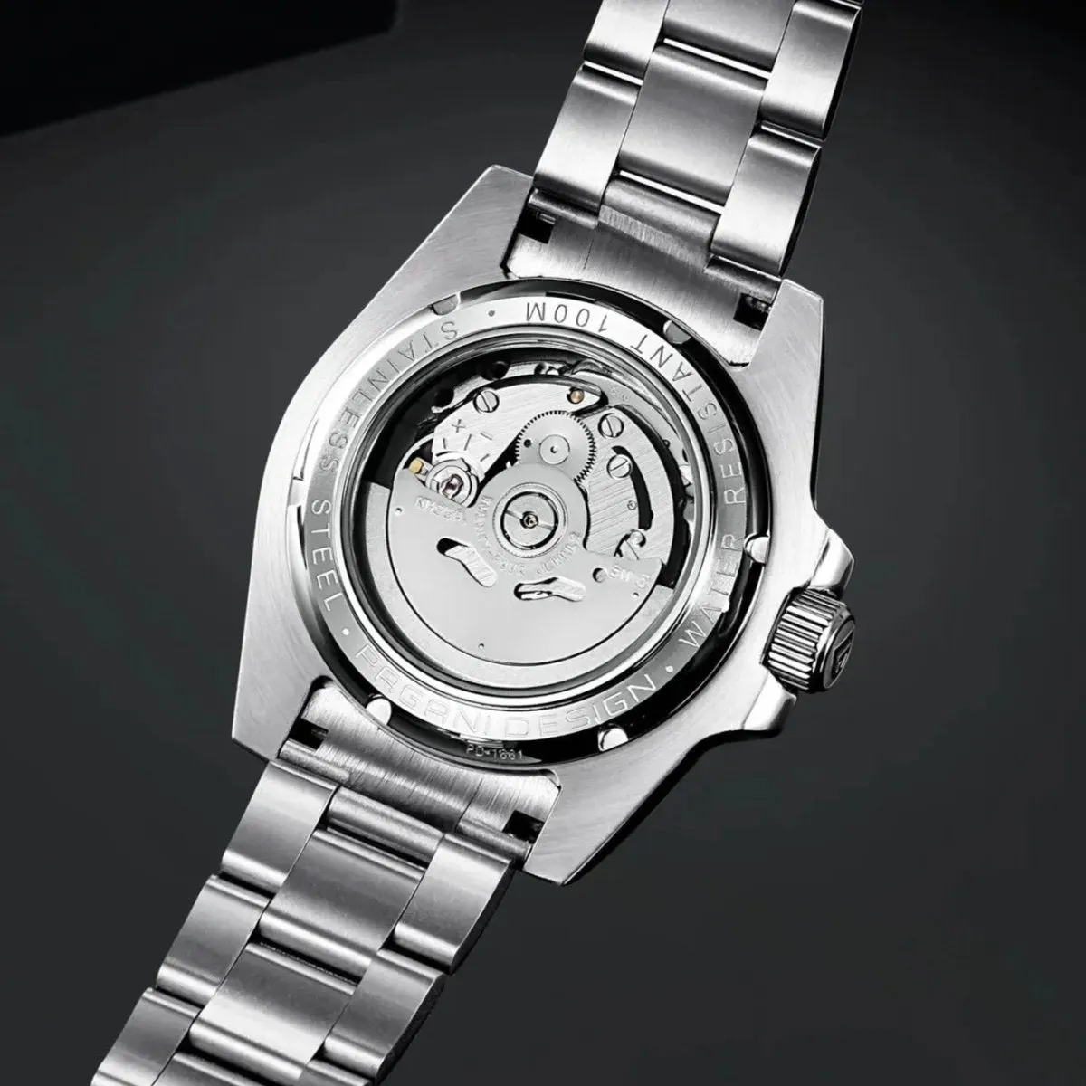 Montre Pagani Design Automatique 40 mm – Noir vert / Bracelet Oyster
