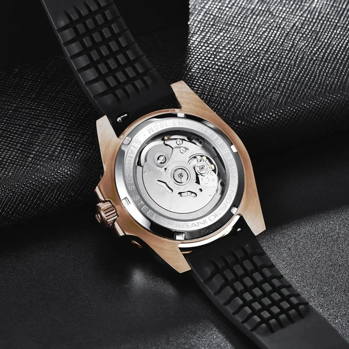 Montre Pagani Design Automatique 40 mm – Noir / Bracelet Oyster