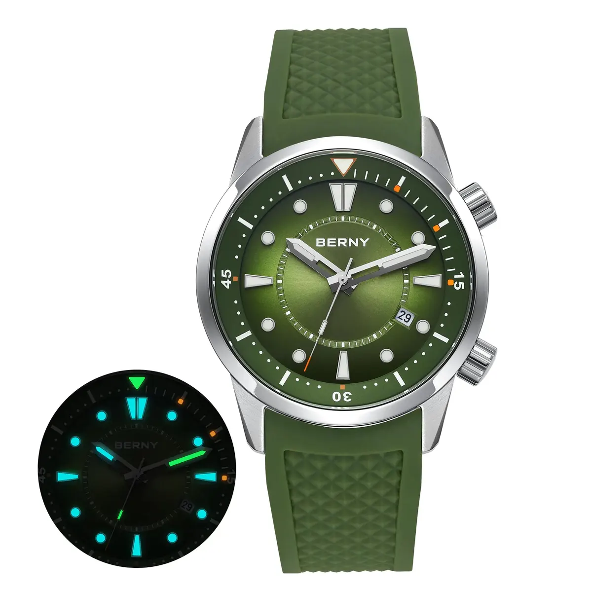 Montre Berny AM539M Automatique – Vert