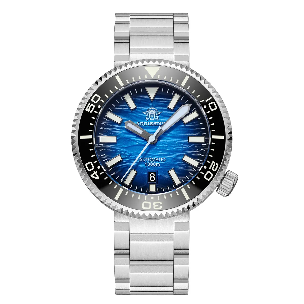 Montre Addiesdive AD2069 Automatique 46 mm – Bleu / 8215