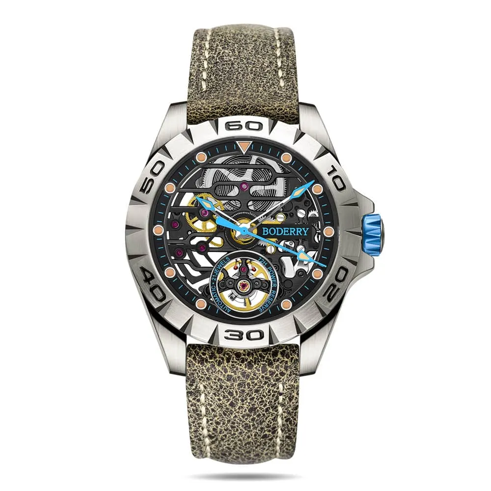 Montre Boderry Automatique 40 mm – Cadran bleu