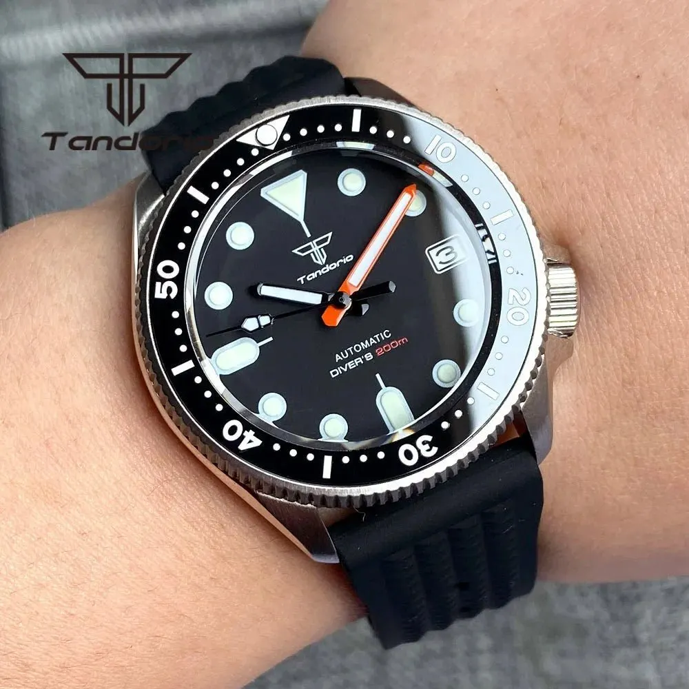 Montre Tandorio TD201 Automatique 37 mm – Lunette noire