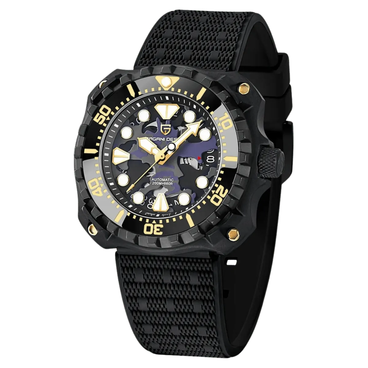 Montre Pagani Design PD-YN009 Automatique 40,7 mm – Noir / Noir